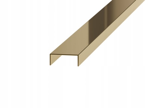 Listwa dekoracyjna rektyfikowana, Złoty połysk 20mm x 2700mm — PRGO-0002 — zdjęcie 1