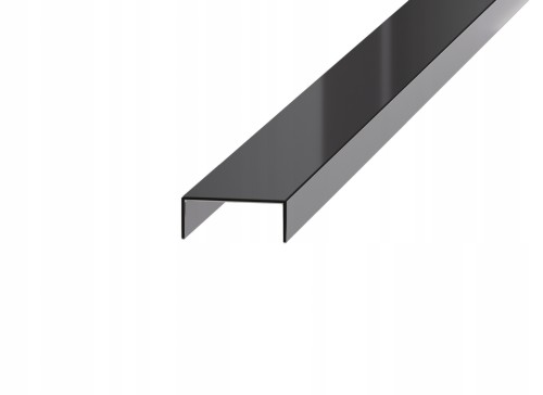 Listwa dekoracyjna rektyfikowana, Czarny połysk 20mm x 2700mm — PRBL-0002 — zdjęcie 1