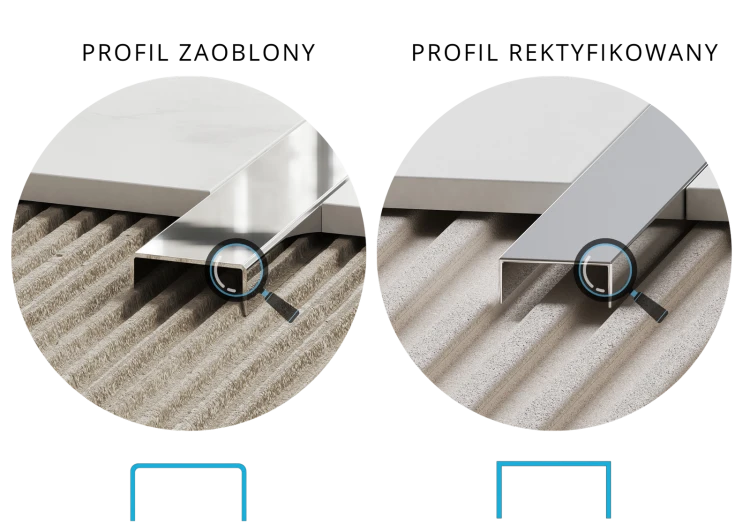 Listwa dekoracyjna rektyfikowana, EXCLUSIVE, Srebrna szczotkowana 8mm x 2700mm — EXSI-0002 — zdjęcie 5