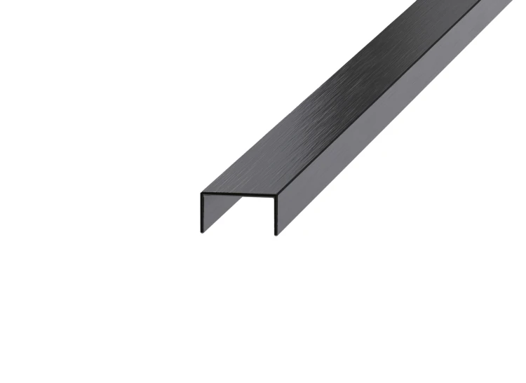 Listwa dekoracyjna rektyfikowana, EXCLUSIVE, Czarna szczotkowana 8mm x 2700mm — EXBL-0002 — zdjęcie 1