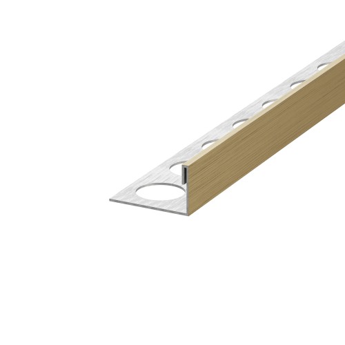 Listwa wykończeniowa stalowa typu "L", Antyczny brąz szczotkowany 10,5mm x 2700mm — FILB-0006 — zdjęcie 1