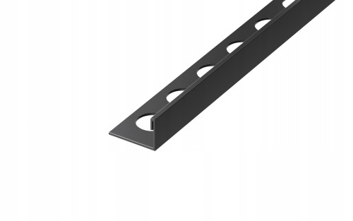 Listwa wykończeniowa stalowa typu "L", Czarny mat 10,5mm x 2700mm — FILB-0001 — zdjęcie 1