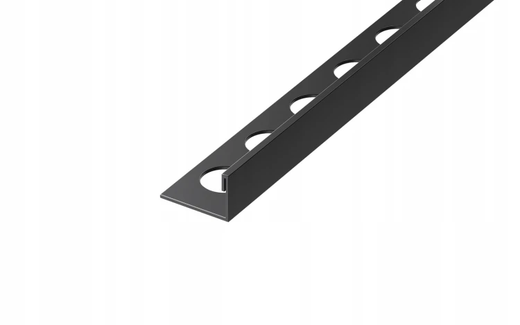 Listwa wykończeniowa stalowa typu "L", Czarny mat 10,5mm x 2700mm — FILB-0001 — zdjęcie 1
