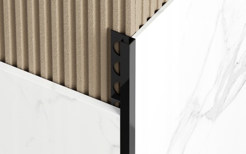 Listwa narożna typu "P" Stalowa, Czarny połysk 10mm x 10,5mm x 2700mm — FIPB-0002 — zdjęcie 2