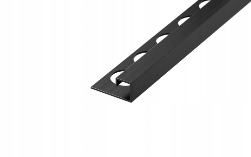 Listwa narożna typu "P" Stalowa, Czarna szczotkowana 10mm x 10,5mm x 2700mm — FIPB-0005 — zdjęcie 1