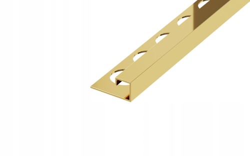 Listwa narożna typu "P" Stalowa, Złoty połysk 12mm x 12,5mm x 2700mm — FIPG-0003 — zdjęcie 1