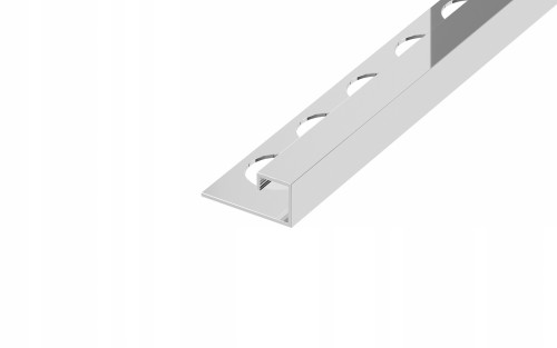 Listwa narożna typu "P" Stalowa, Srebrny połysk 12mm x 12,5mm x 2700mm — FIPS-0003 — zdjęcie 1