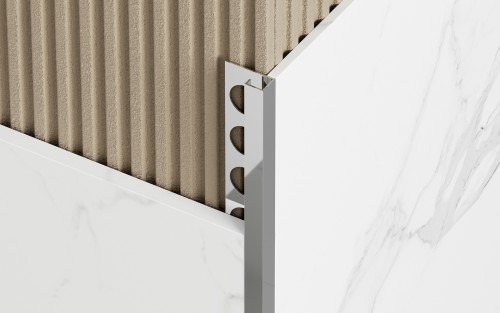 Listwa narożna typu "P" Stalowa, Srebrny połysk 12mm x 12,5mm x 2700mm — FIPS-0003 — zdjęcie 2
