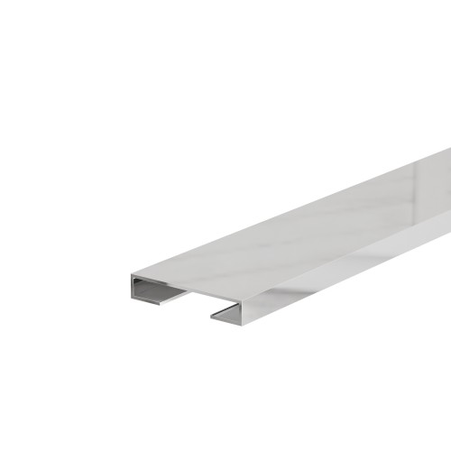 Listwa dekoracyjna ścienna "C" Lamele, Srebrny połysk 20mm x 2700mm — WPSM-0001 — zdjęcie 1