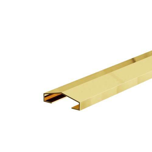Listwa dekoracyjna ścienna "A" Lamele, Złoty połysk 30mm x 2700mm — WPGM-0006 — zdjęcie 1