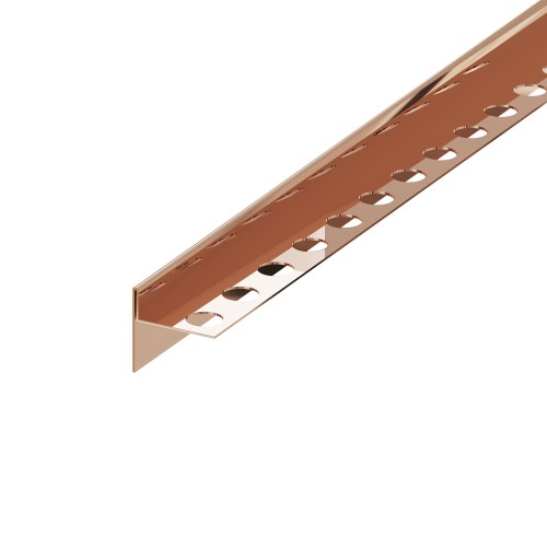 Listwa spadkowa krawędziowa, Lewa miedziany połysk 120cm — LSBR-0102 — zdjęcie 1