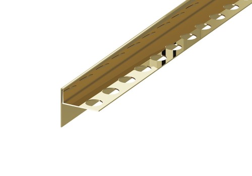 Listwa spadkowa krawędziowa, Lewa złoty połysk 180cm — LSGO-0104 — zdjęcie 1