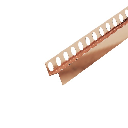 Listwa spadkowa przyścienna, Prawa miedziany połysk 120cm — LPBR-0101 — zdjęcie 1