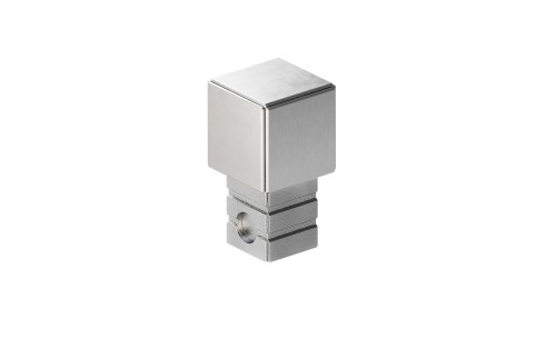 Narożnik wykończeniowy do listwy "P", Srebrny szczotkowany 10mm x 10mm — FICS-0002 — zdjęcie 1
