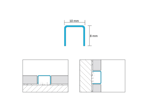 Listwa dekoracyjna zaoblona, Miedziany połysk 10mm x 2700mm — LIBR-0001 — zdjęcie 2