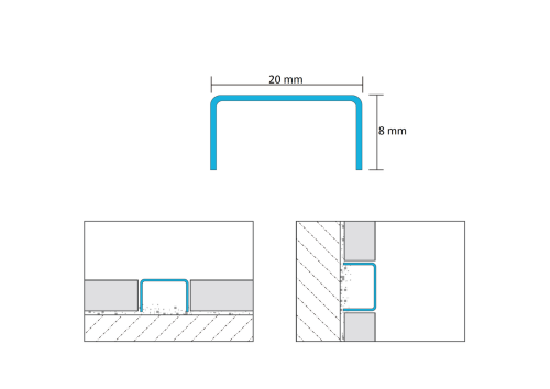 Listwa dekoracyjna zaoblona, Miedziany połysk 20mm x 2700mm — LIBR-0002 — zdjęcie 2