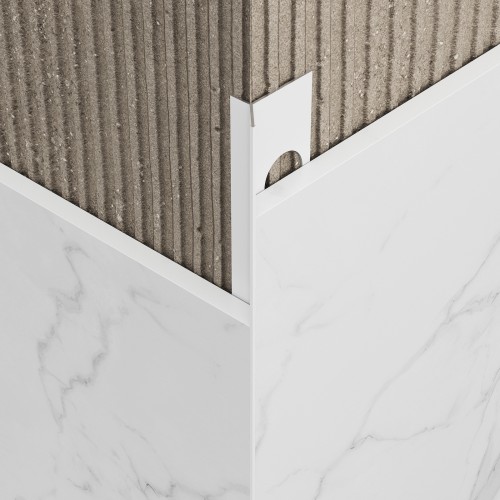 Listwa wykończeniowa aluminiowa "Y" Stone biała 12mm x 2700mm — AYWH-0412 — zdjęcie 2