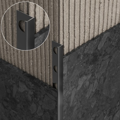 Listwa wykończeniowa aluminiowa "L" Gun metal 12mm x 2700mm — ALGU-0112 — zdjęcie 2