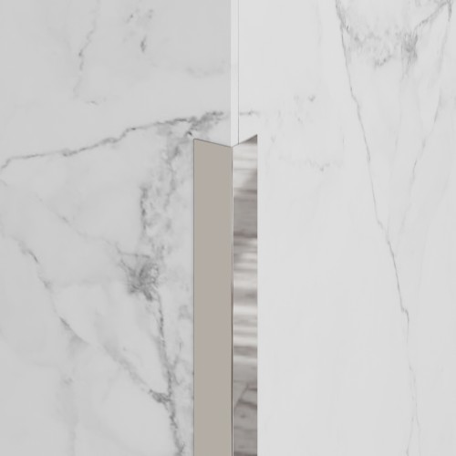 Kątownik wykończeniowy zewnętrzny, srebrny połysk 20mm x 20mm x 2700mm — KASM-0002 — zdjęcie 2