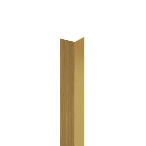 Kątownik wykończeniowy zewnętrzny, złoty szczotkowany 15mm x 15mm x 2700mm — KAGB-0015 — zdjęcie 1