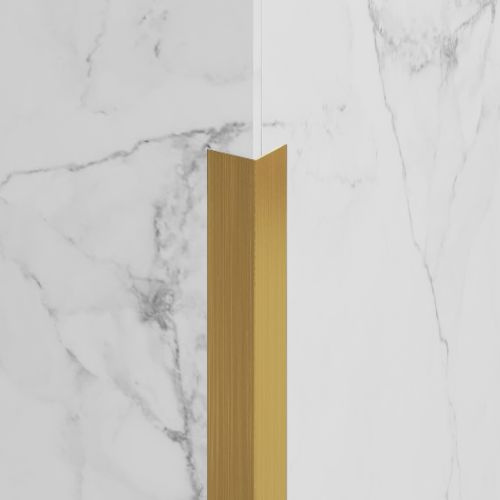 Kątownik wykończeniowy zewnętrzny, złoty szczotkowany 15mm x 15mm x 2700mm — KAGB-0015 — zdjęcie 2