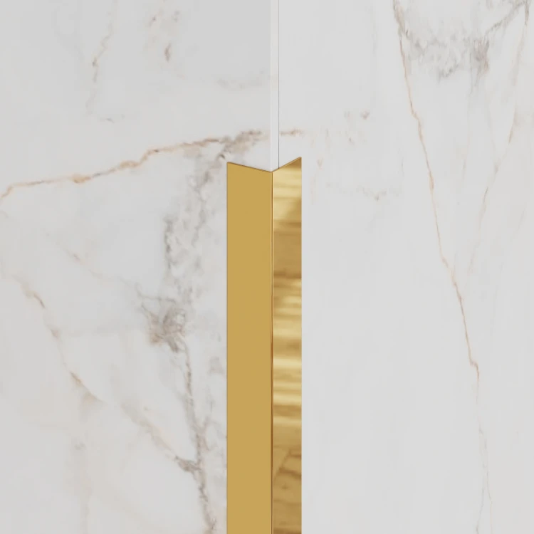 Kątownik wykończeniowy zewnętrzny, złoty połysk 15mm x 15mm x 2700mm — KAGM-0015 — zdjęcie 2