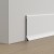 Listwa przypodłogowa aluminiowa, biała polerowana 60mm x 2500mm — ASWH-0160 — zdjęcie 2