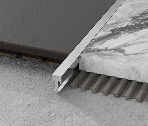 Listwa fugowa mosiężna “T” chromowana 5mm x 2700mm — FLMF-0002 — zdjęcie 2