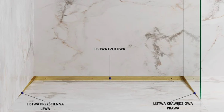 Listwa spadkowa krawędziowa, Lewa srebrna szczotkowana 100cm — LSSI-0206 — zdjęcie 4