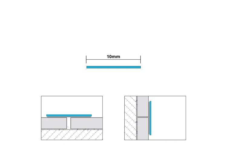 Płaskownik elastyczny samoprzylepny, Złoty połysk 10mm x 6000mm XXL — PEGO-0110-6 — zdjęcie 6