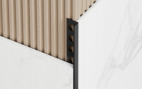 Listwa wykończeniowa stalowa typu "L", Czarna szczotkowana 12,5mm x 2700mm — FILB-0013 — zdjęcie 2