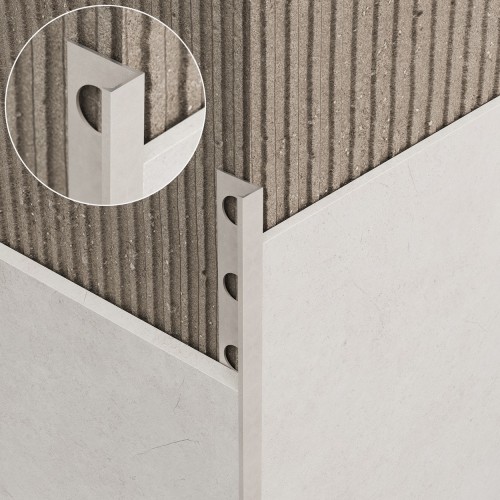 Listwa wykończeniowa aluminiowa "L", Sandstone 8mm x 2700mm — ALSA-0408 — zdjęcie 2