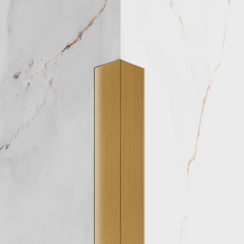 Kątownik wykończeniowy wewnętrzny, złoty szczotkowany 20mm x 20mm x 2700mm — KAGO-0220-W — zdjęcie 2