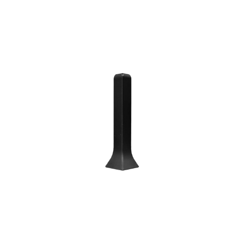 Narożnik zewnętrzny do listwy przypodłogowej aluminiowej, czarny matowy 80mm — ASBL-0380-Z — zdjęcie 1