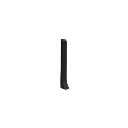Zakończenie lewe do listwy przypodłogowej aluminiowej, czarne matowe 80mm — ASBL-0380-L — zdjęcie 1