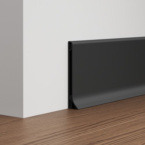 Listwa przypodłogowa aluminiowa, czarna matowa 80mm x 2500mm — ASBL-0380 — zdjęcie 2