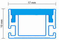 Profil aluminiowy LED NANO HR / 17 x 10 x 2700mm — LLNA-HR27 — zdjęcie 2