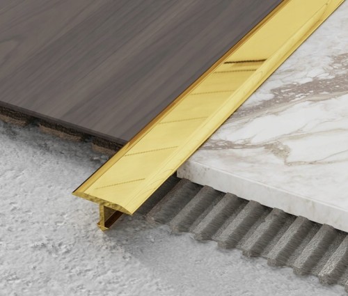 Listwa progowa mosiężna "T" polerowana 20mm x 900mm — FLMT-0006 — zdjęcie 2
