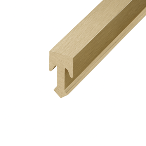 Listwa fugowa mosiężna "T" szczotkowana 5mm x 2700mm — FLMF-0003 — zdjęcie 1