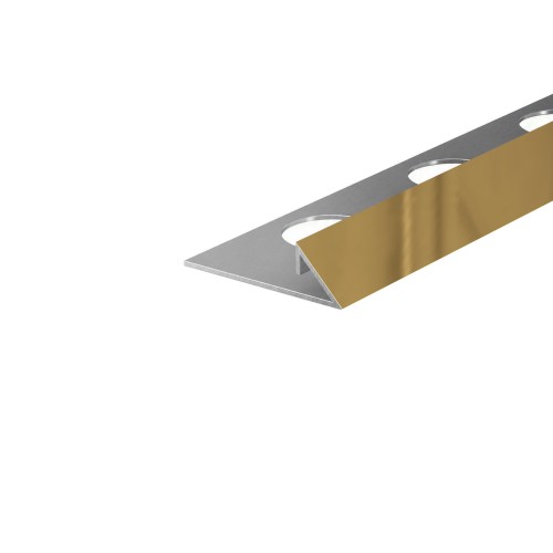 Listwa narożna typu TRÓJKĄT, Złoty połysk 10mm x 2700mm — FITGO-0110 — zdjęcie 1