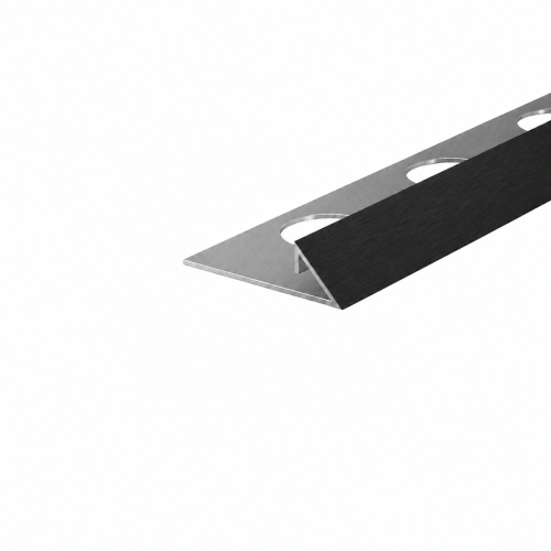 Listwa narożna typu TRÓJKĄT, Czarna szczotkowana 10mm x 2700mm — FITBL-0210 — zdjęcie 1