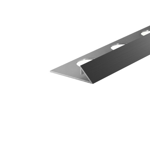 Listwa narożna typu TRÓJKĄT, Gun metal szczotkowana 10mm x 2700mm — FITGU-0210 — zdjęcie 1