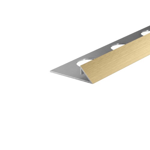 Listwa narożna typu TRÓJKĄT, Złota szczotkowana 10mm x 2700mm — FITGO-0210 — zdjęcie 1