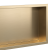 Półka wnękowa łazienkowa, złota szczotkowana 300mm x 600mm x 100mm — PWGO-0260 — zdjęcie 6