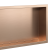 Półka wnękowa łazienkowa, brązowa szczotkowana 300mm x 600mm x 100mm — PWBR-0260 — zdjęcie 7