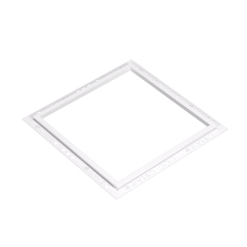 Ramka do zabudowy półki wnękowej, biały stone 300mm x 300mm x 10mm — FRWH-0433 — zdjęcie 1