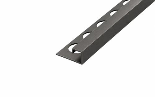 Listwa narożna stalowa typu "P", Gun metal mat 10mm x 10,5mm x 2700mm — FIPGU-0001 — zdjęcie 1