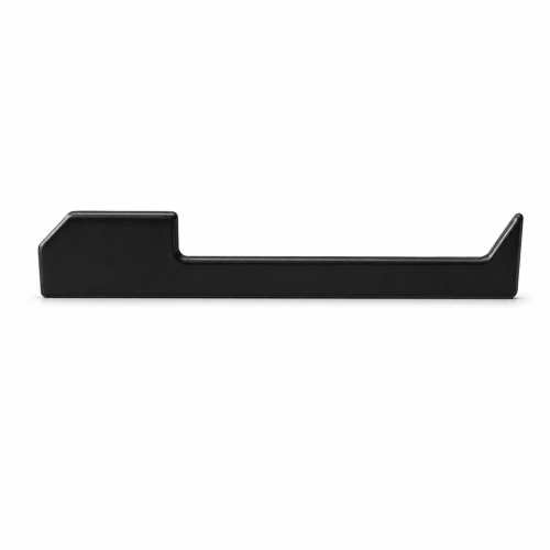Zakończenie lewe do listwy przypodłogowej LED aluminiowej, Czarny mat 60mm — ASLEBL-0360-L — zdjęcie 1