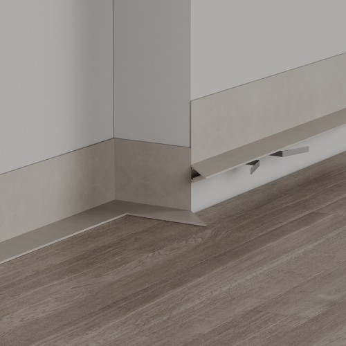 Listwa przypodłogowa aluminiowa SLIM KLIPS, Sandstone 25mm x 16mm x 2700mm — ASLSA-0460 — zdjęcie 2