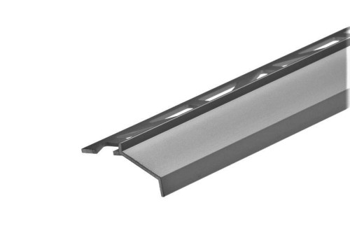 Listwa okapowa aluminiowa Select, Tytanowy szary mat 2500mm — SB07-1101 — zdjęcie 1